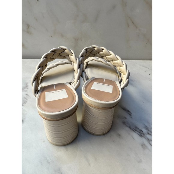 $140 NWOB Dolce Vita Women's PAILY Heeled Sandal, Ivory Stella, 8 - Picture 7 of 8
